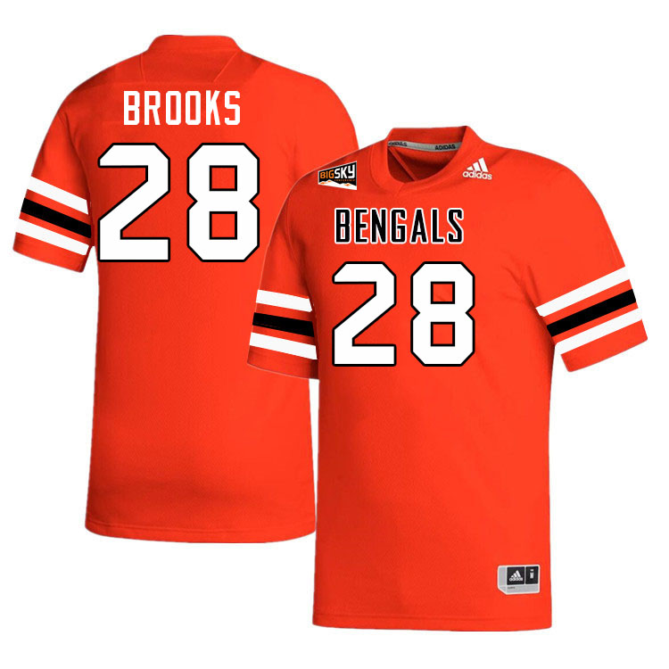 Idaho State Bengals #28 Dason Brooks College Football Jerseys,Uniforms Stitched-Orange